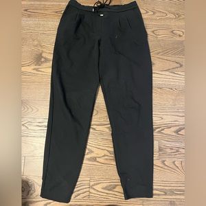 Revamped - small, black, business-casual jogger pant.
